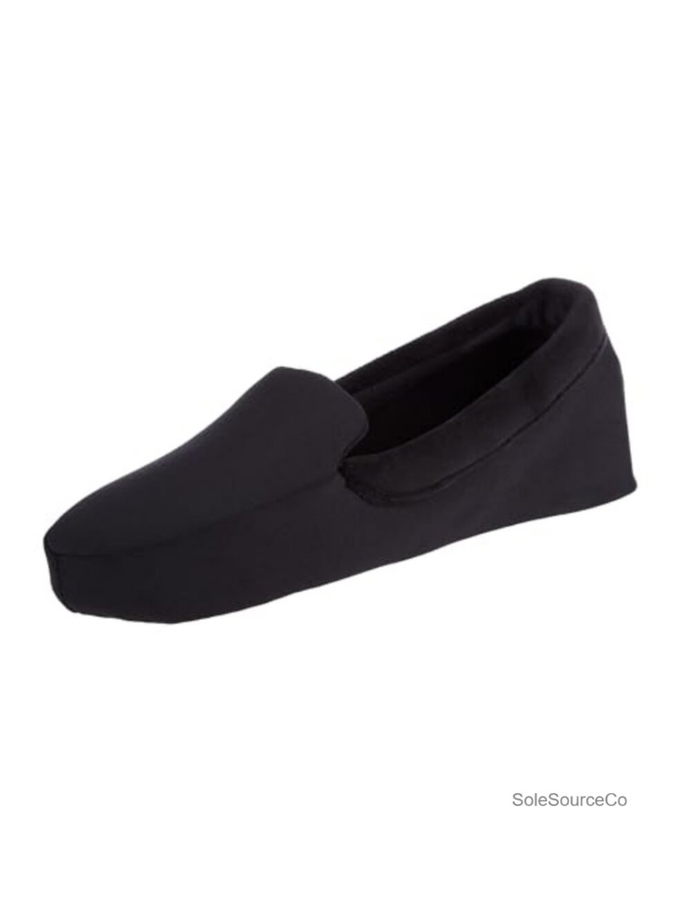 Isotoner Women's Contoured Velour Moc Slippers Suede Sole